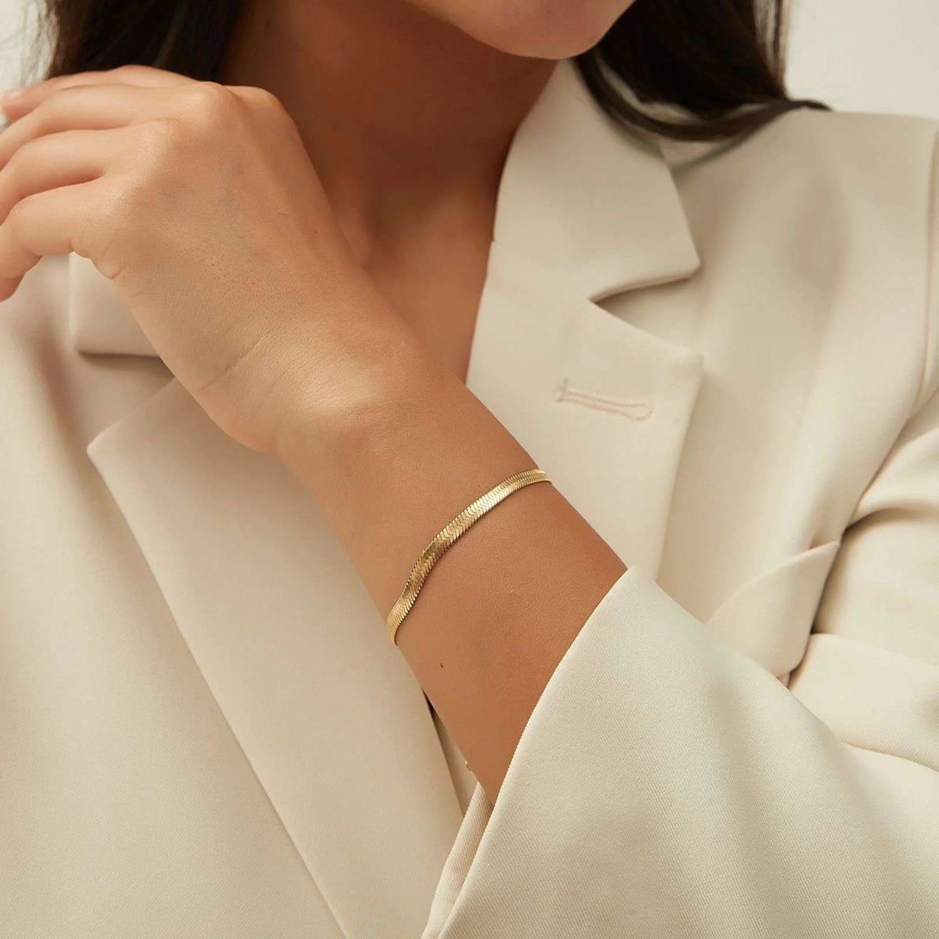 Golden Snake Bracelet (Gold) - Thecharmingcharms09
